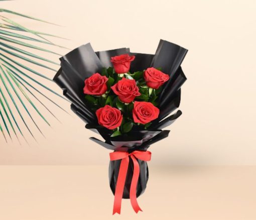 Romantic Red Roses Bouquet - Flowers gift from Giftbag in Dubai, UAE