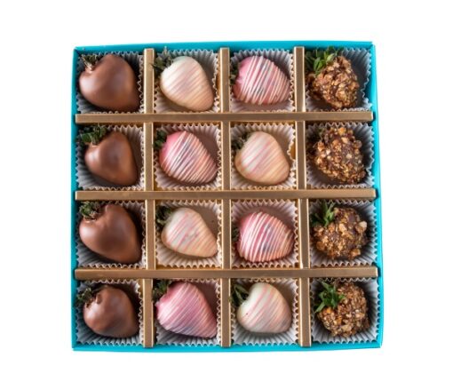 Chocolate-covered Strawberry Box (16 pcs) - Chocolates gift from Giftbag in Dubai, UAE