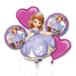 Sofia The First Balloon Bouquet 5Pcs