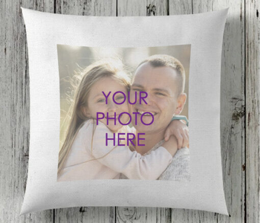 Personalised Picture Cushion White in Dubai