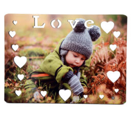 Personalised Photo on Wood - Love Frame