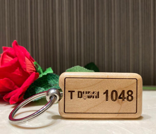 Dubai Carplate keychain - Personalised gift from Giftbag in Dubai, UAE