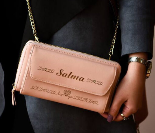 Women’s Wallet / Bag with Name - Personalised gift from Giftbag in Dubai, UAE