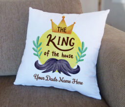 King of the House Printed Cushion
