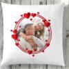 Personalised Circle Hearts Cushion