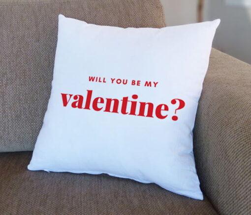 Be My Valentine Cushion - Personalised gift from Giftbag in Dubai, UAE