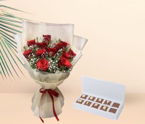 Best Wife Chocolates with Roses in Dubai
