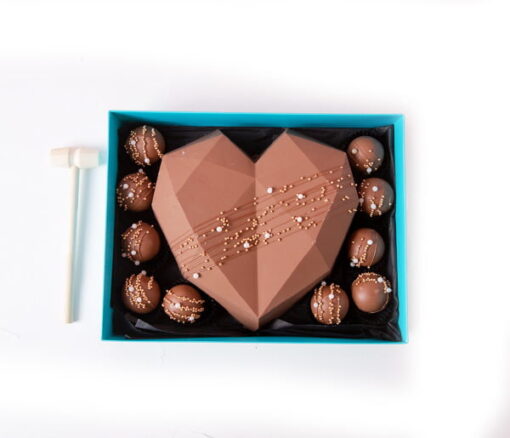 Diamond Chocolate Heart & Truffles Delight in Dubai