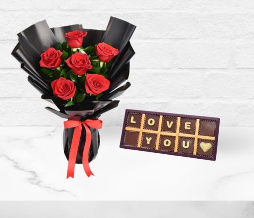 Love You Chocolate and Roses in Dubai