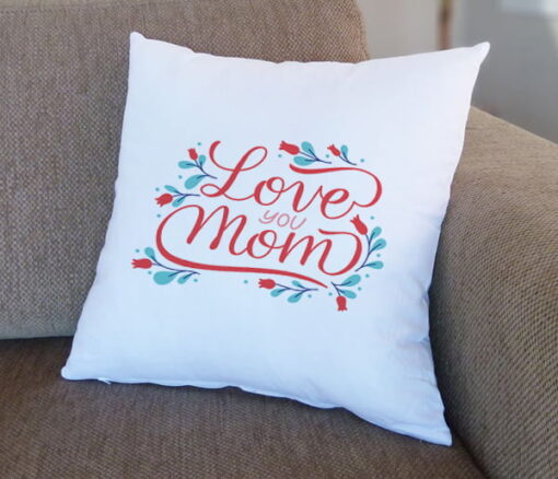 Love You Mom Cushion - Personalised gift from Giftbag in Dubai, UAE