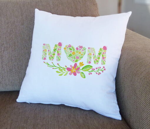 Floral Mom Cushion - Personalised gift from Giftbag in Dubai, UAE