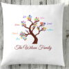 Family Tree Personalised Names Cushion