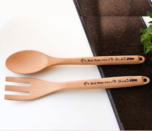 Personalised wooden spoon set - Personalised gift from Giftbag in Dubai, UAE