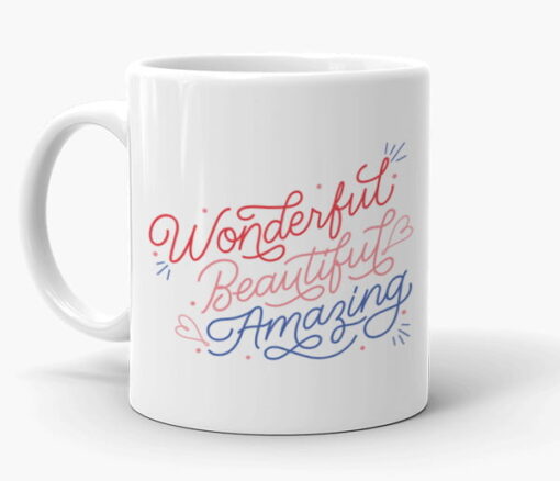 Wonderful, Beautiful, Amazing Mug - Personalised gift from Giftbag in Dubai, UAE