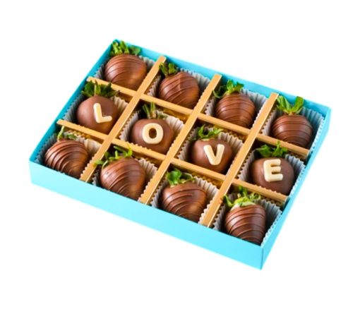 Milk Chocolate Strawberries Box - Chocolates gift from Giftbag in Dubai, UAE