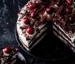 Sugar Free, Gluten Free, Keto Black Forest Cake