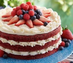 Sugar Free, Gluten Free, Keto Red Velvet Cake