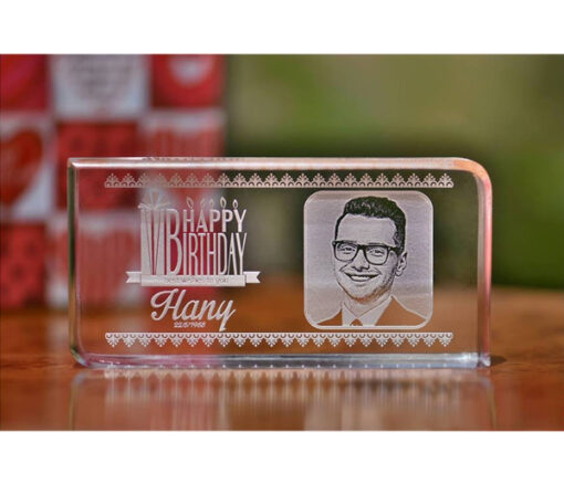 Birthday Plaque Acrylic Rectangular Shape - Personalised gift from Giftbag in Dubai, UAE