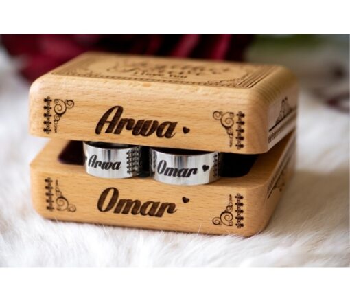 Personalised Ring set Name – Wedding or engagement in Dubai