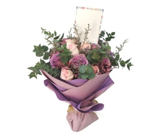 Pink and Purple Rose Bouquet - Flowers gift from Giftbag in Dubai, UAE