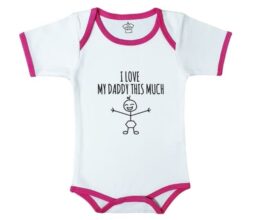 I Heart My Daddy This Much - Body Suit pink 6-12M
