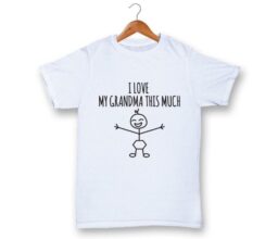 I Love My Grandma This Much - White T-shirt 1-2Y
