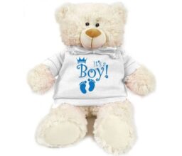 It's A Boy! - Cream Bear white 38cm