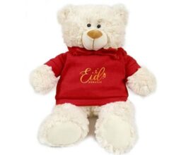 EID Mubarak - Cream Bear red 38cm