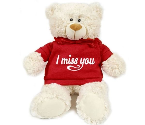 I Miss You - Cream Bear red 38cm