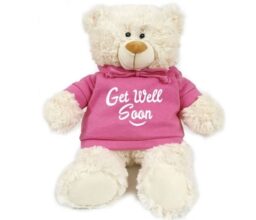 Get Well Soon - Cream Bear pink 38cm