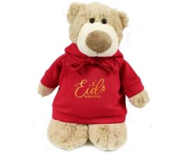 EID Mubarak - Mascot Bear red 28cm