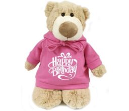 Happy Birthday - Mascot Bear pink 28cm