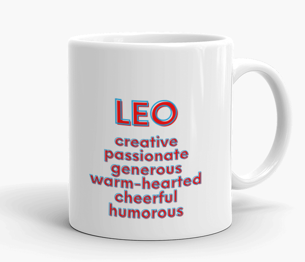 Leo Zodiac Personalised Mug - Image 2