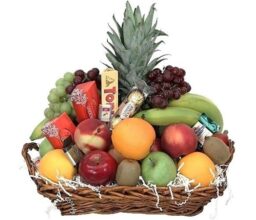 Tempting Fruit and Chocolate Basket