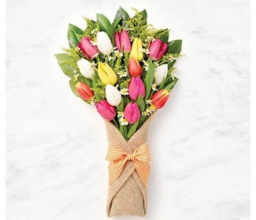 Colorful Tulips Bunch in Dubai