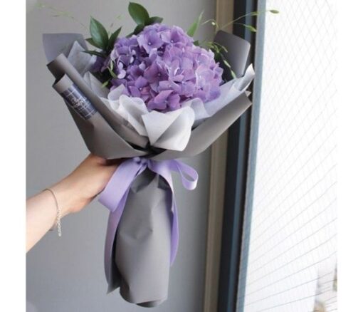 Purple Hydrangea Bouquet - Flowers gift from Giftbag in Dubai, UAE