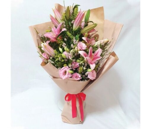 Pink Blooms Bouquet - Flowers gift from Giftbag in Dubai, UAE