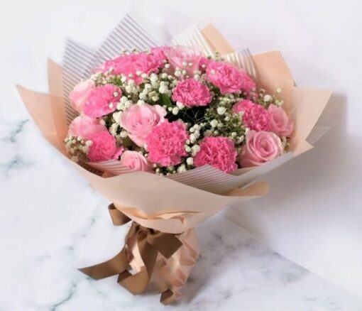 Delightful Pink Bunch - Flowers gift from Giftbag in Dubai, UAE