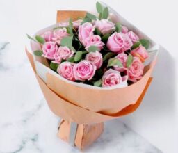 Pink Roses Bunch