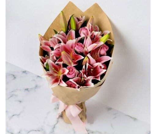 Shades of Pink Bunch - Flowers gift from Giftbag in Dubai, UAE