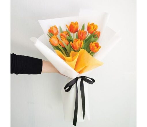 Orange Tulips Bouquet in Dubai