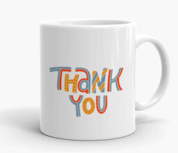 Thank you patterned Mug