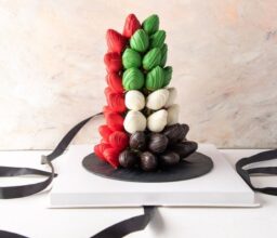 Alternative view of UAE National Flag Strawberries Tower