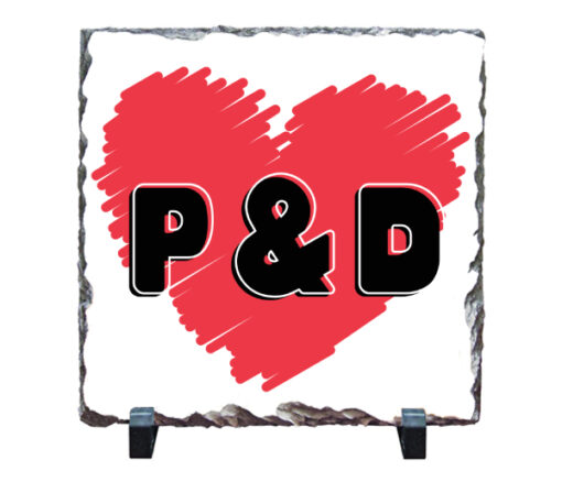 Initials Personalised Square Stone - Personalised gift from Giftbag in Dubai, UAE