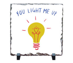 You Light Me Up Square Stone