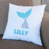 Mermaid Tail Personalised Name Cushion