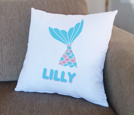 Mermaid Tail Personalised Name Cushion in Dubai