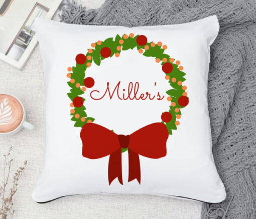 Personalised Name Wreath Cushion - Personalised gift from Giftbag in Dubai, UAE