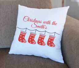 Personalised Family Xmas Cushion