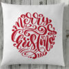Cursive Merry Christmas Cushion